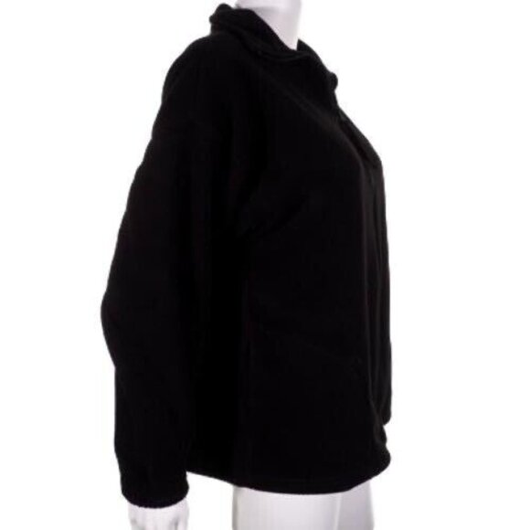 Womens Medium USA Olympics Black Zip-Up Fleece Jacket With Torch & Rings Embroid - Picture 4 of 10